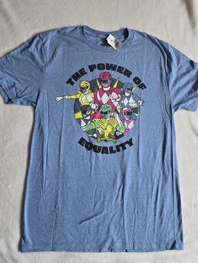 Vintage Style The Power of Equality ,POWER RANGERS T-Shirt MENS M Mighty Morphin